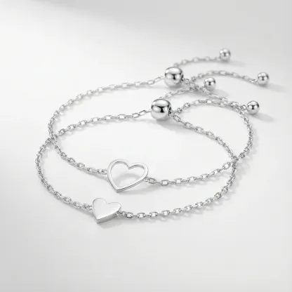 FOR LOVE - Matching Hearts Bracelet