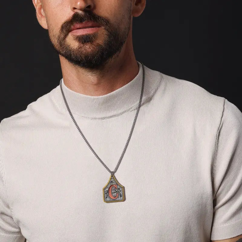 Custom Handmade Cow Tag Western Necklace