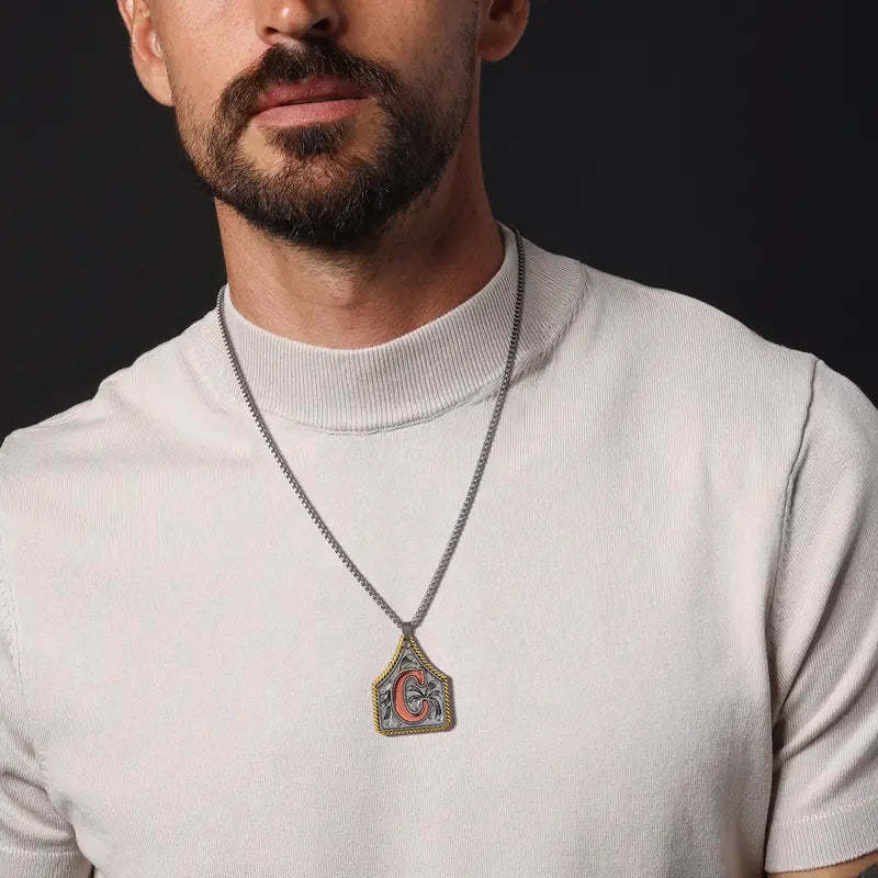 Custom Handmade Cow Tag Western Necklace