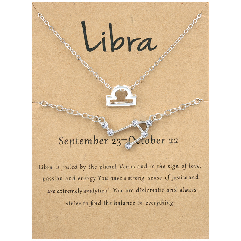 🖤Black Friday Deal✨ Zodiac Necklace & Bracelet Set