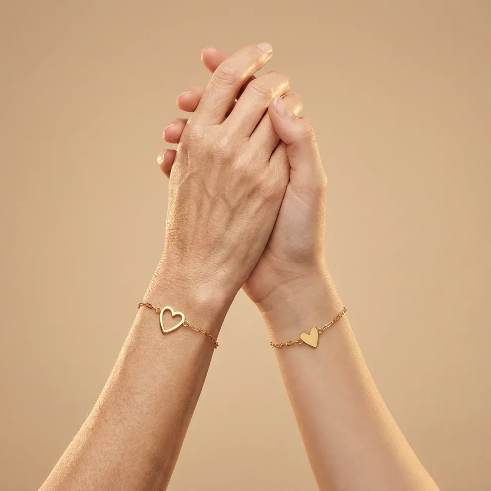 FOR LOVE - Matching Hearts Bracelet