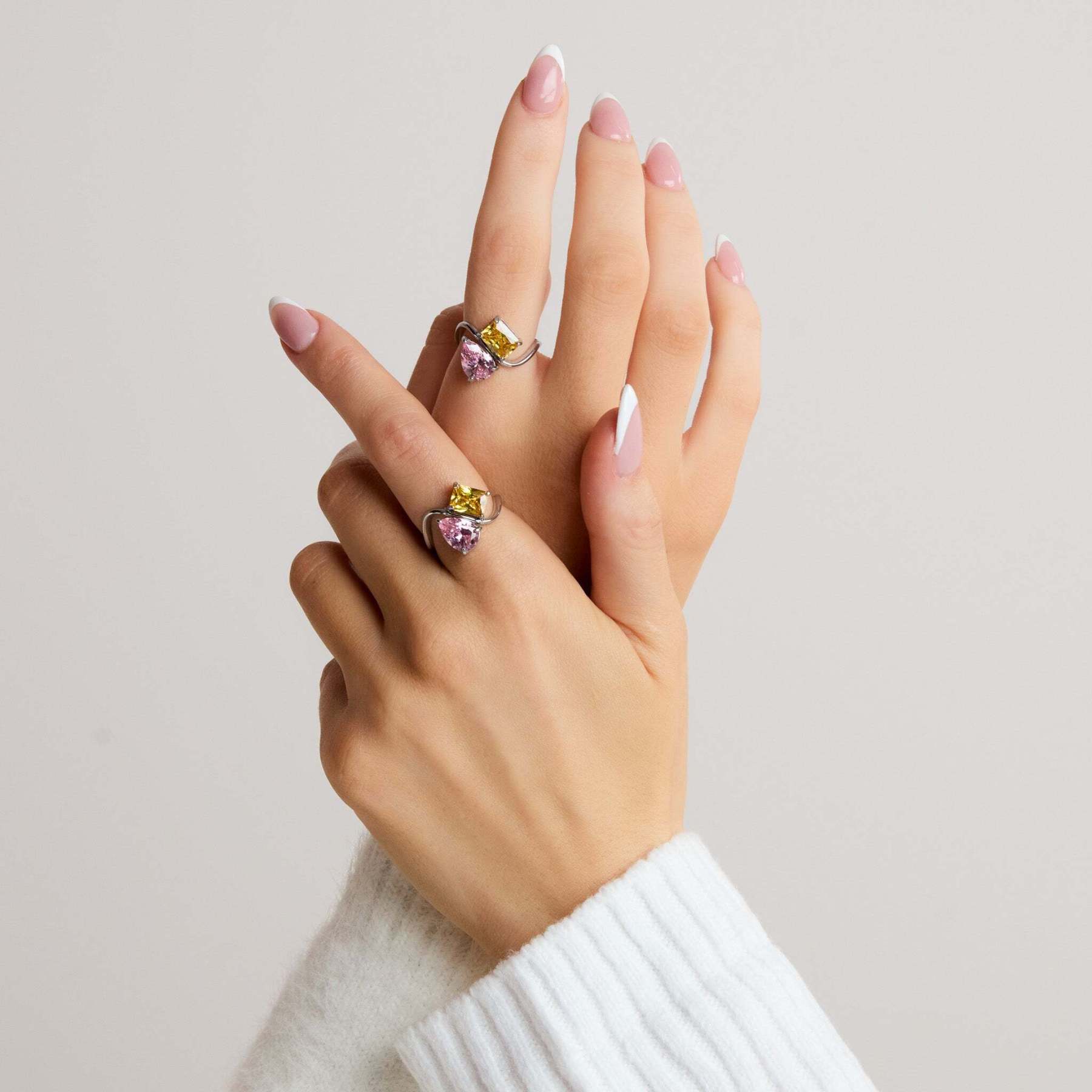 Final Sale🔥-Double Birthstones Infinity Bonds Ring[Last Day!]