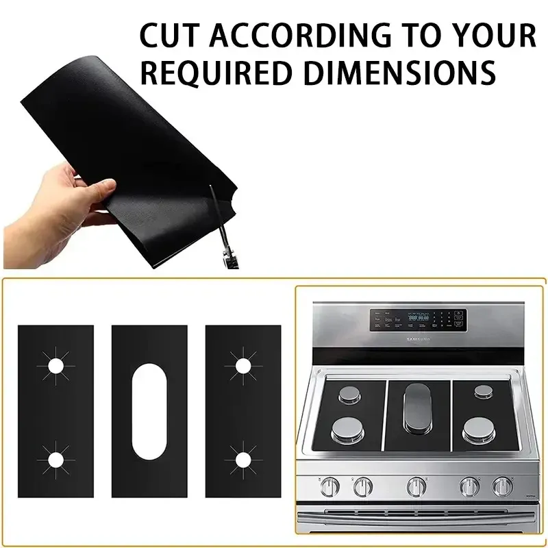 Trim to fit gas stove burner cover