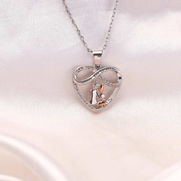 FOR GRANDDAUGHTER - YOU WILL ALWAYS HAVE ME AND I WILL ALWAYS HAVE YOU HEART NECKLACE