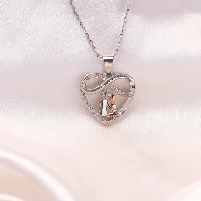 FOR GRANDDAUGHTER - YOU WILL ALWAYS HAVE ME AND I WILL ALWAYS HAVE YOU HEART NECKLACE