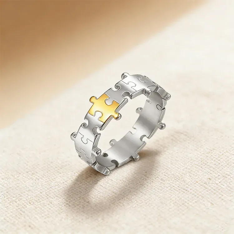 FOR LOVE - LOVE YOU FOREVER PUZZLE RING