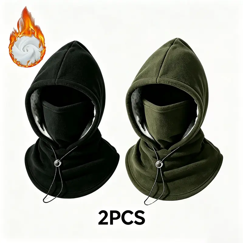 Fleece Double Layer Integrated Hat