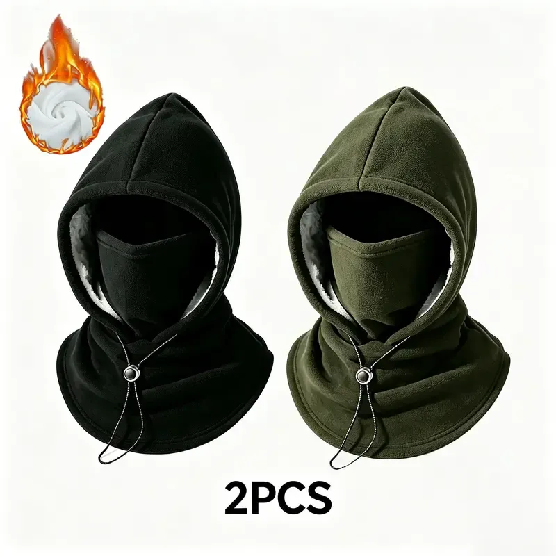 Fleece Double Layer Integrated Hat
