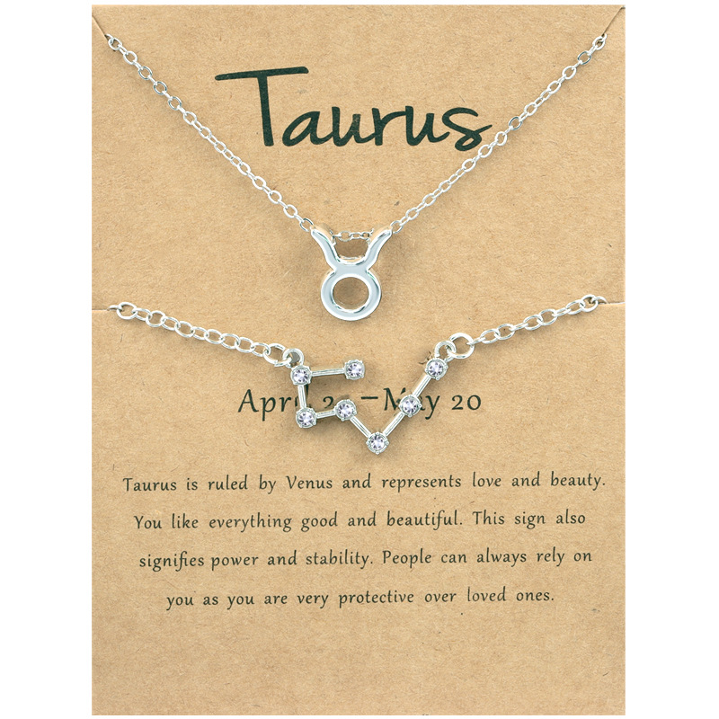 🖤Black Friday Deal✨ Zodiac Necklace & Bracelet Set