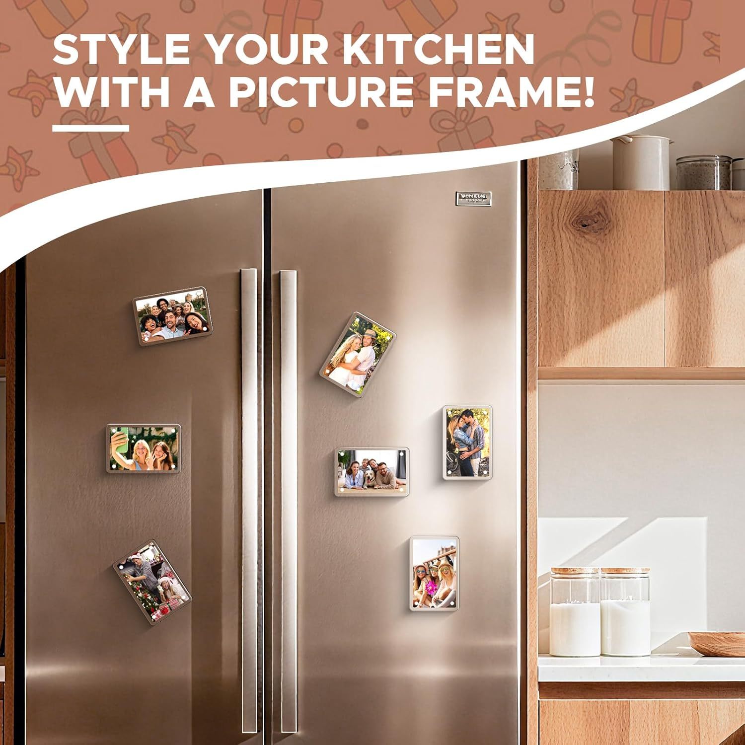 Magnetic Car Sun Visor Photo Clips 2-Pack