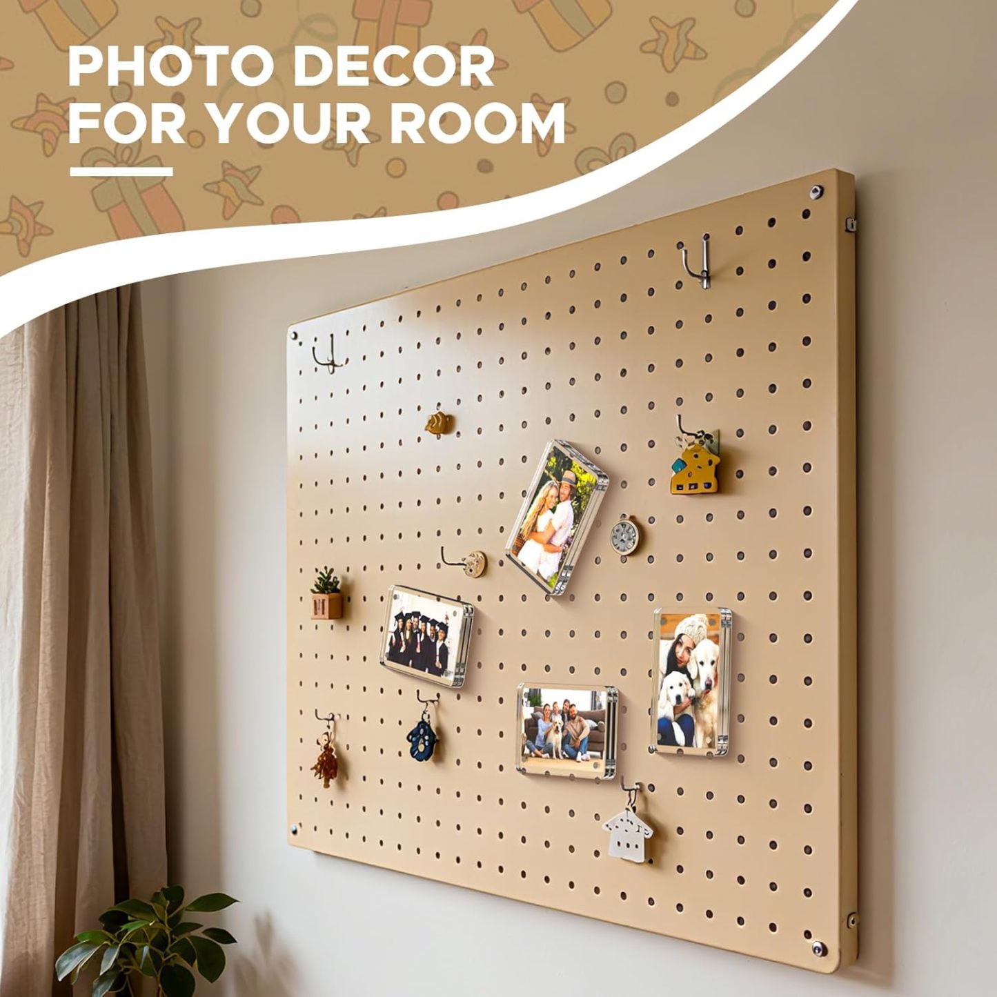 Magnetic Car Sun Visor Photo Clips 2-Pack