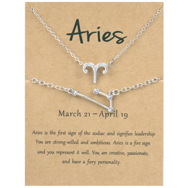 🖤Black Friday Deal✨ Zodiac Necklace & Bracelet Set