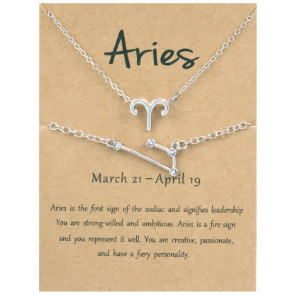 🖤Black Friday Deal✨ Zodiac Necklace & Bracelet Set