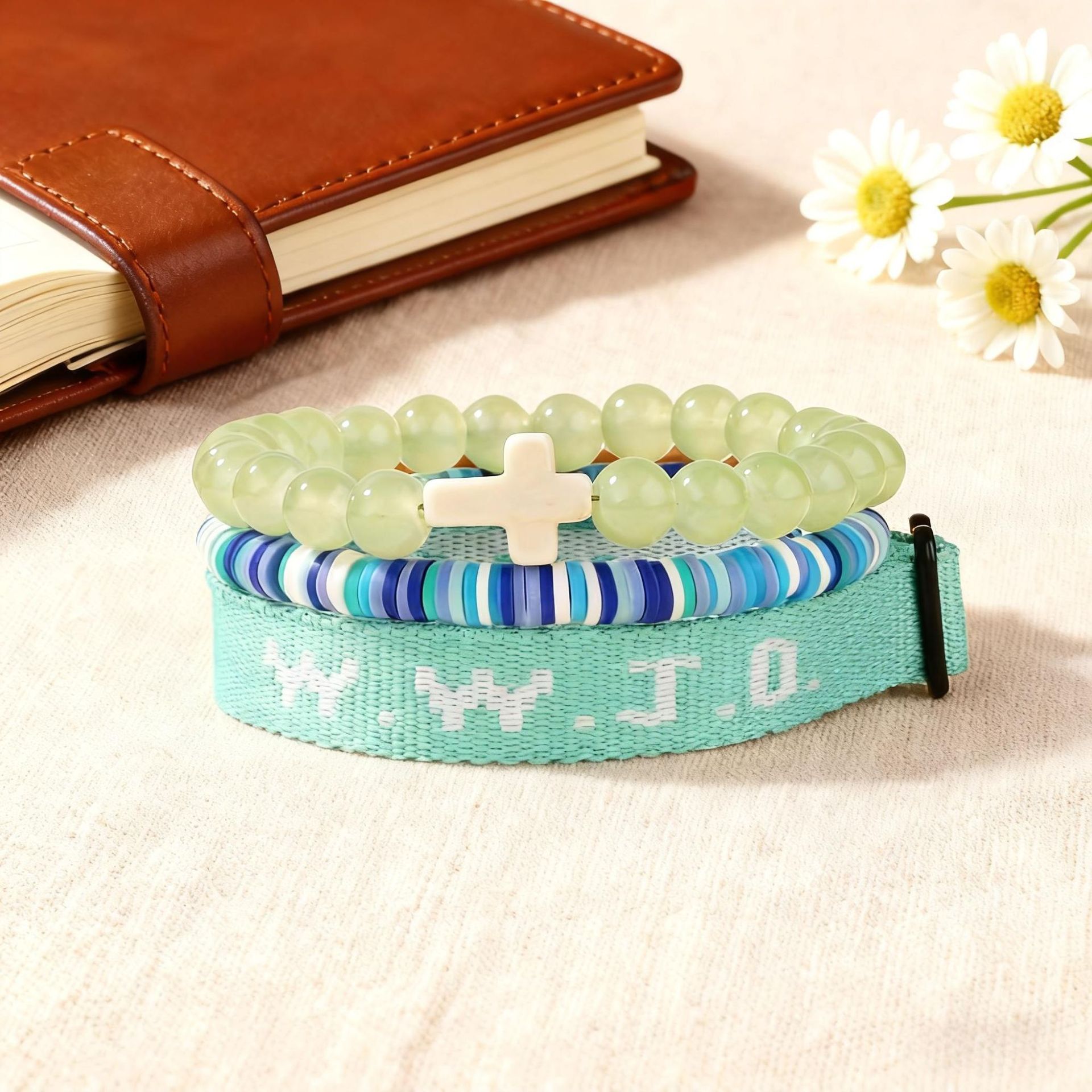 WWJD Christian Bracelet Set