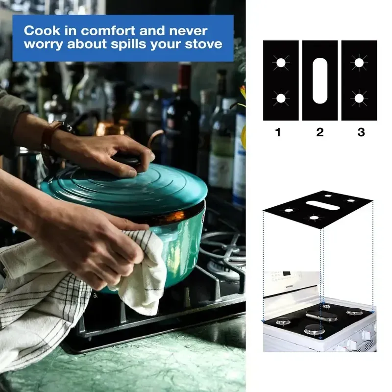 Heat resistant gas stove burner cover