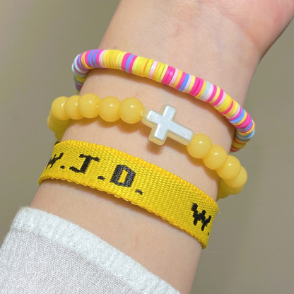 WWJD Christian Bracelet Set