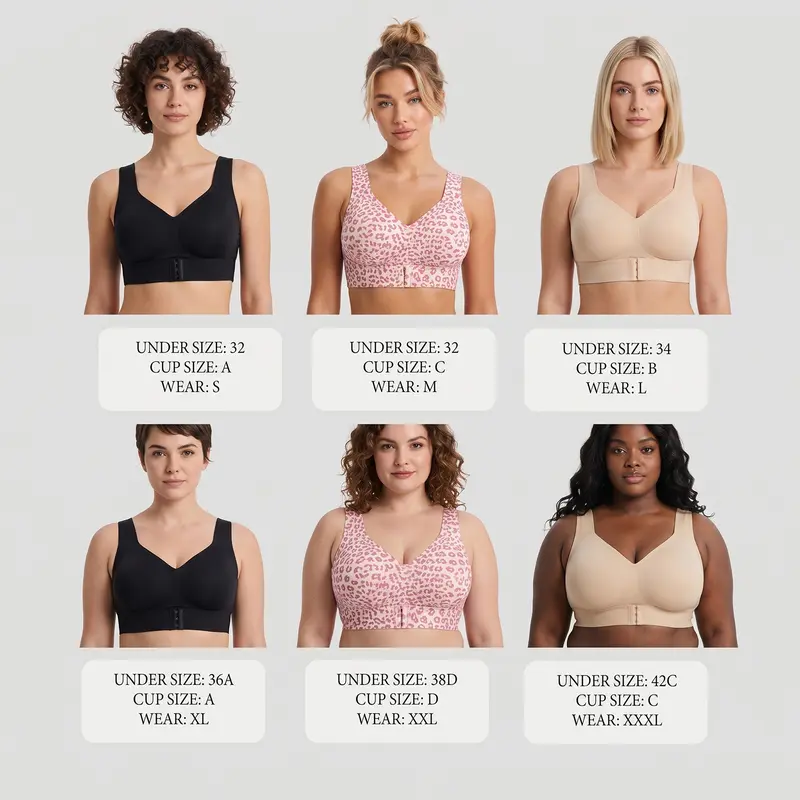 Wireless Front Closure Posture Support Bra