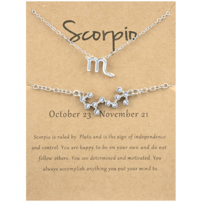 🖤Black Friday Deal✨ Zodiac Necklace & Bracelet Set