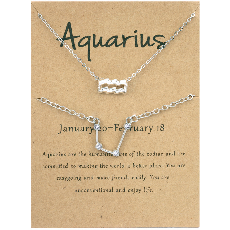 🖤Black Friday Deal✨ Zodiac Necklace & Bracelet Set