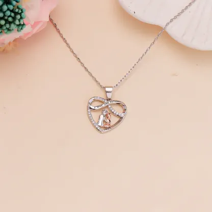 FOR GRANDDAUGHTER - YOU WILL ALWAYS HAVE ME AND I WILL ALWAYS HAVE YOU HEART NECKLACE