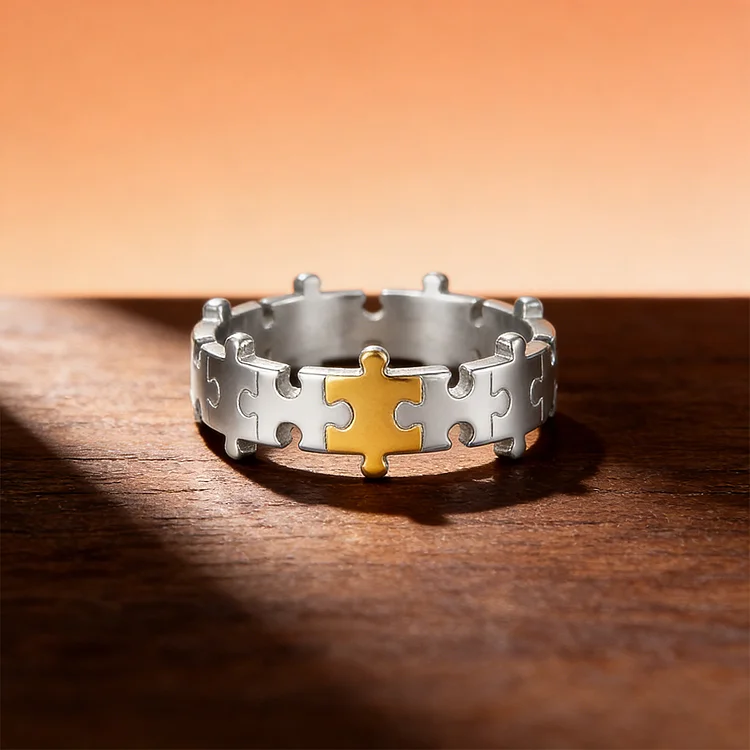 FOR LOVE - LOVE YOU FOREVER PUZZLE RING