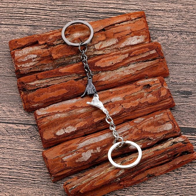 2-Piece Matching Pinky Promise Keychains for Couples in Love