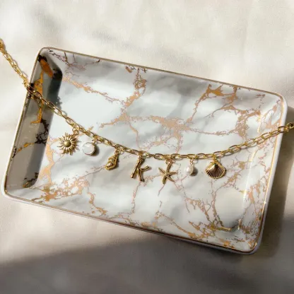 ✨Last Day Promotion 49% OFF -🌊Shell Starfish Initial Letter Pendant Necklaces