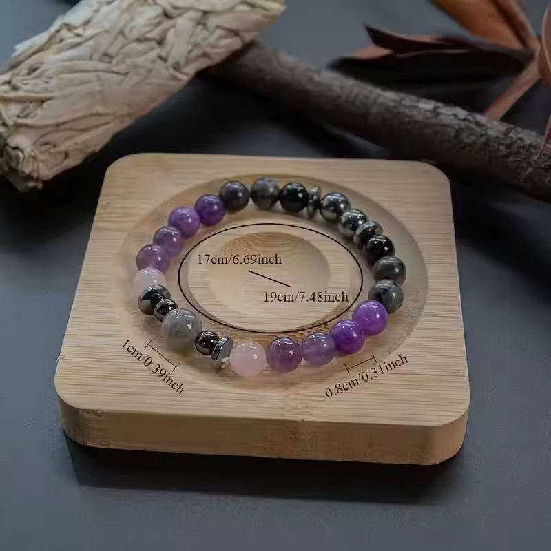 Real Natural Amethyst-Confidence Bracelet