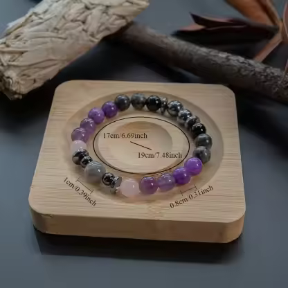 Real Natural Amethyst-Confidence Bracelet