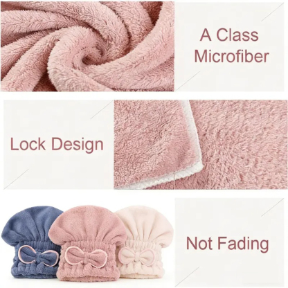 🔥BUY 2 GET 1 FREE TODAY  & Ultra-Plush Anti-Frizz Hair Towel Caps