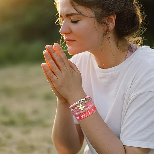 WWJD Christian Bracelet Set