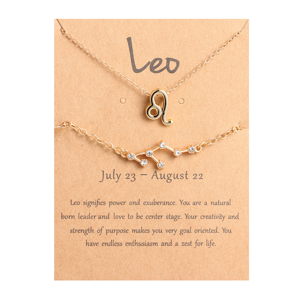 🖤Black Friday Deal✨ Zodiac Necklace & Bracelet Set