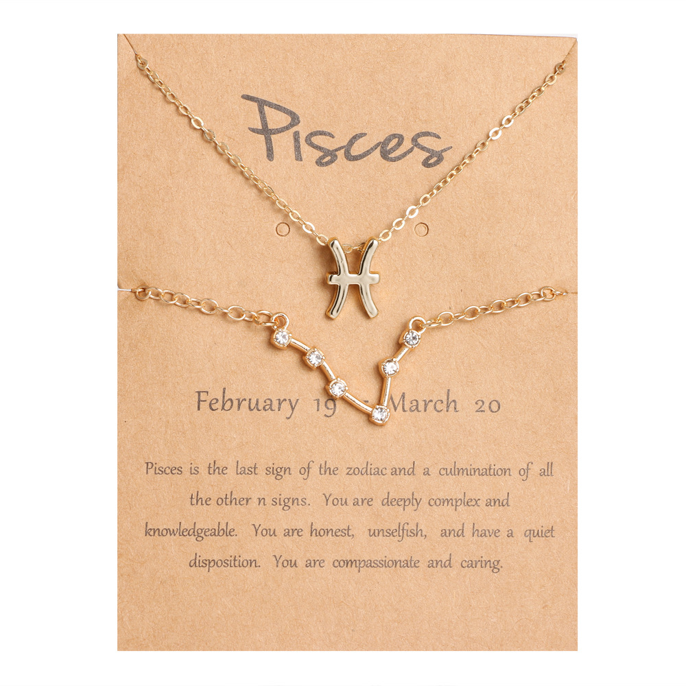 🖤Black Friday Deal✨ Zodiac Necklace & Bracelet Set