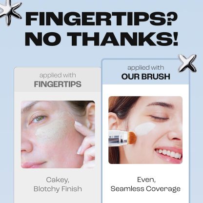 Korean Color-Changing Foundation Stick with Detachable Brush