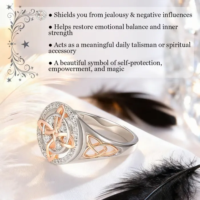 💍Handmade S925 Witch's Return-Knot Protection Ring💞Protect Your Loved Ones