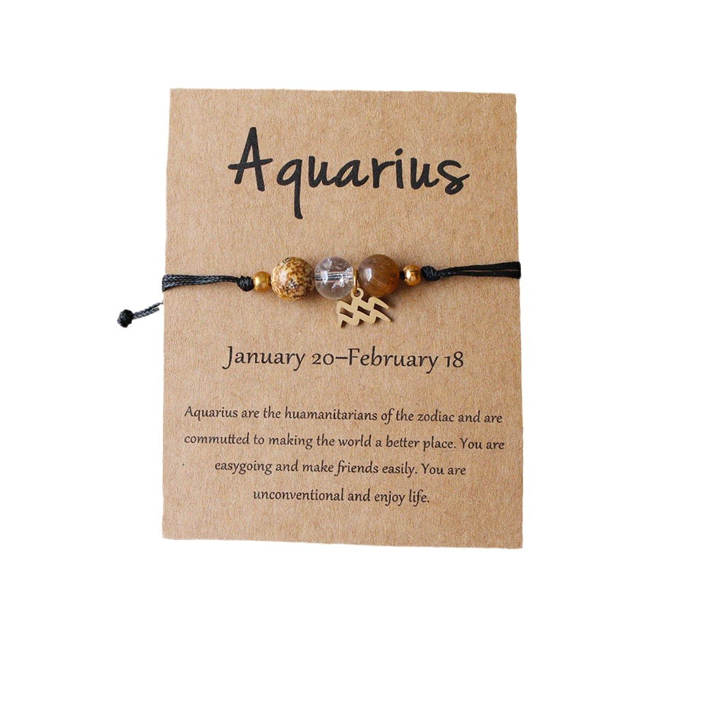 Twelve Zodiac Signs Bracelet Hand-woven