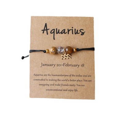 Twelve Zodiac Signs Bracelet Hand-woven