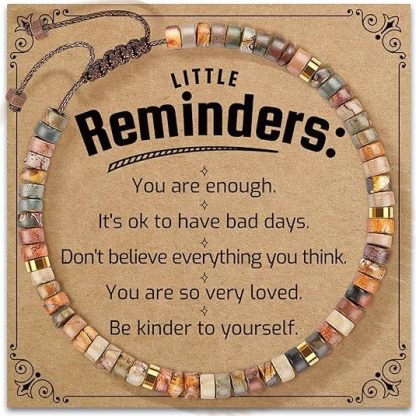 Picasso stone beads with greeting cards