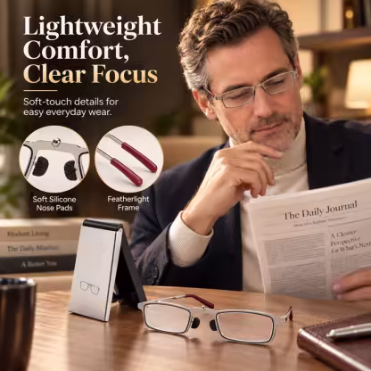 ✨ Weightless Folding Readers in a Sleek Metal Vault | Read Anywhere 📖