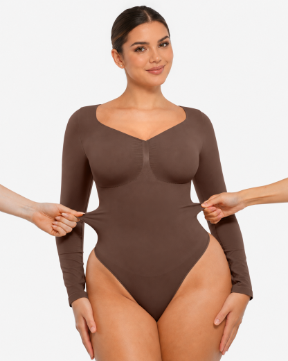 🔥Hot Sale 49% off 🔥Long Sleeve Bodysuit Shapewear
