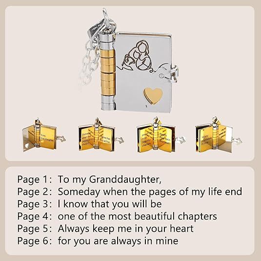 For Granddaughter - The Most Beautiful Chapter Book Necklace