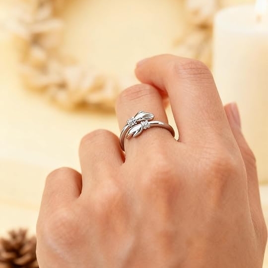 ALWAYS KEEP ME IN YOUR HEART CUSTOM BIRTHSTONE HUG ADJUSTABLE RING