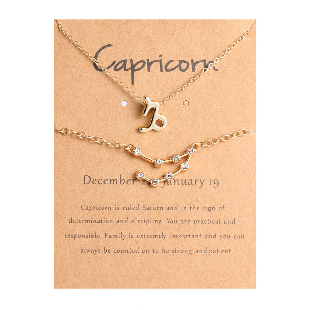 🖤Black Friday Deal✨ Zodiac Necklace & Bracelet Set