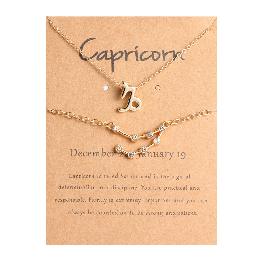 🖤Black Friday Deal✨ Zodiac Necklace & Bracelet Set