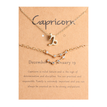 🖤Black Friday Deal✨ Zodiac Necklace & Bracelet Set