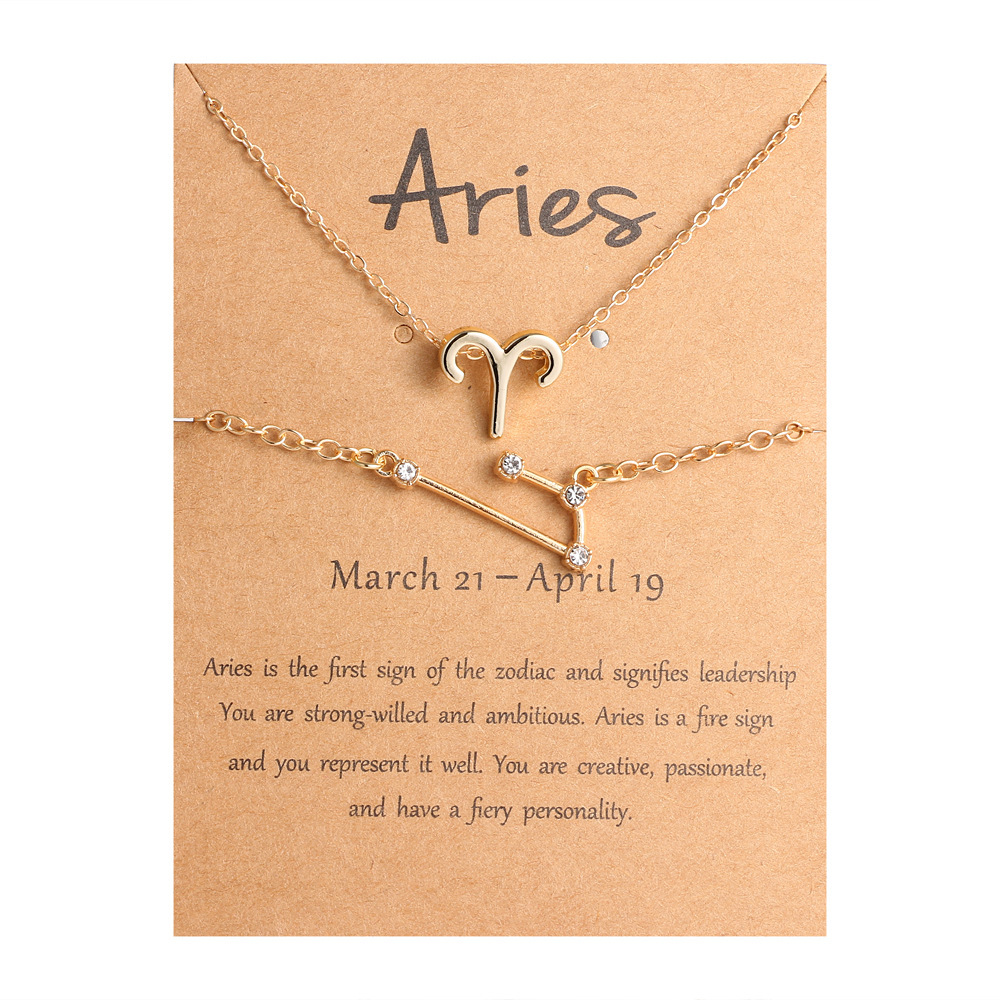 🖤Black Friday Deal✨ Zodiac Necklace & Bracelet Set