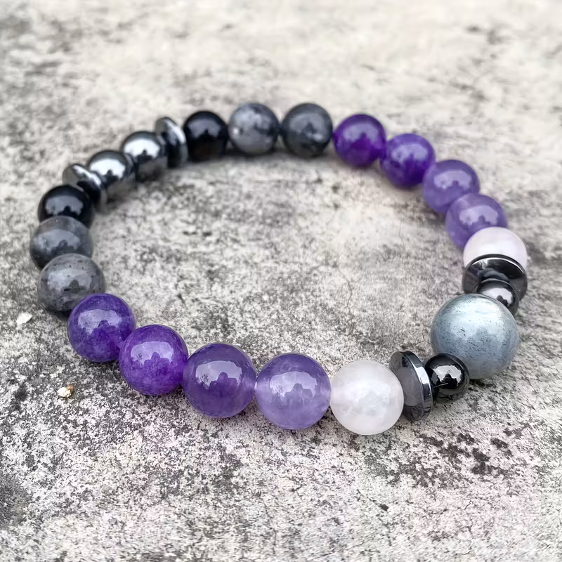 Real Natural Amethyst-Confidence Bracelet