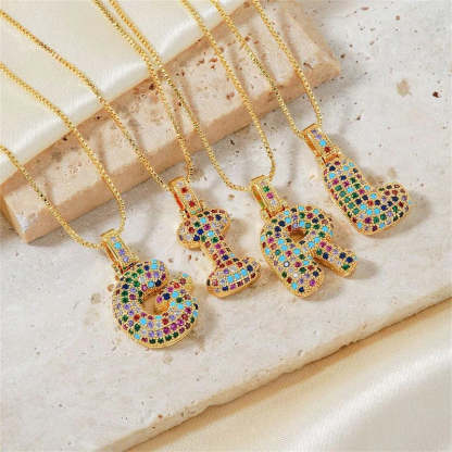 【LAST DAY 49% OFF】Bubble Letter Necklace