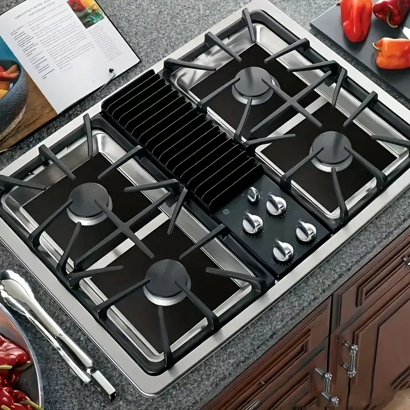 Never Clean Your Stovetop Again: 4-Pack Non-Stick Stove Burner Covers