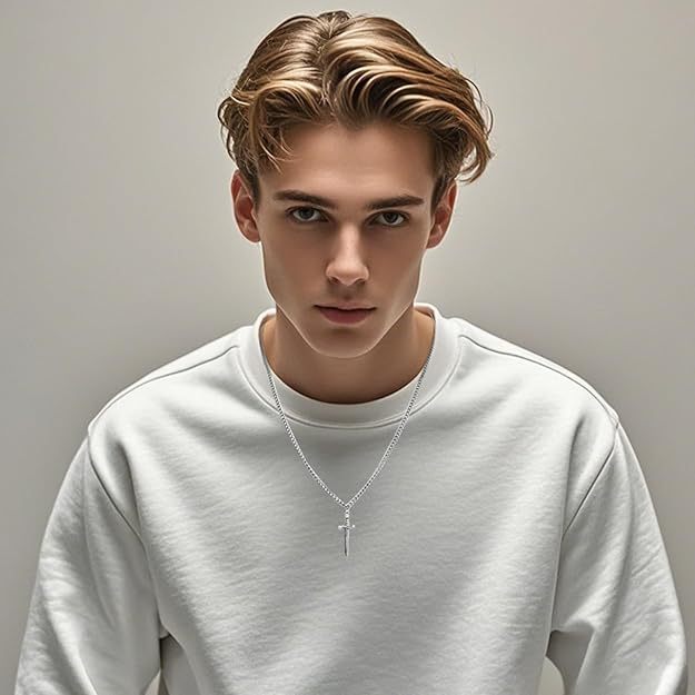 🏆Flash Sale⚡50K+ SOLD! 🖤Gothic Heart & Sword Necklace  